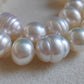 9.3-14.5mm Genuine south sea white pearls designer necklace