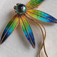'Dragonfly' Genuine Tahitian sea pearl 9.3mm brooch