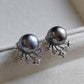 'Mercury' Earrings genuine tahitian south sea pearls 9.1mm