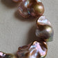 15.5-19.2mm Genuine freshwater pearl big baroque necklace
