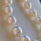 9-10.8mm Genuine Australian south sea white pearls 14k gold necklace