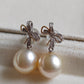 18k gold earrings genuine golden south sea pearls 10mm round