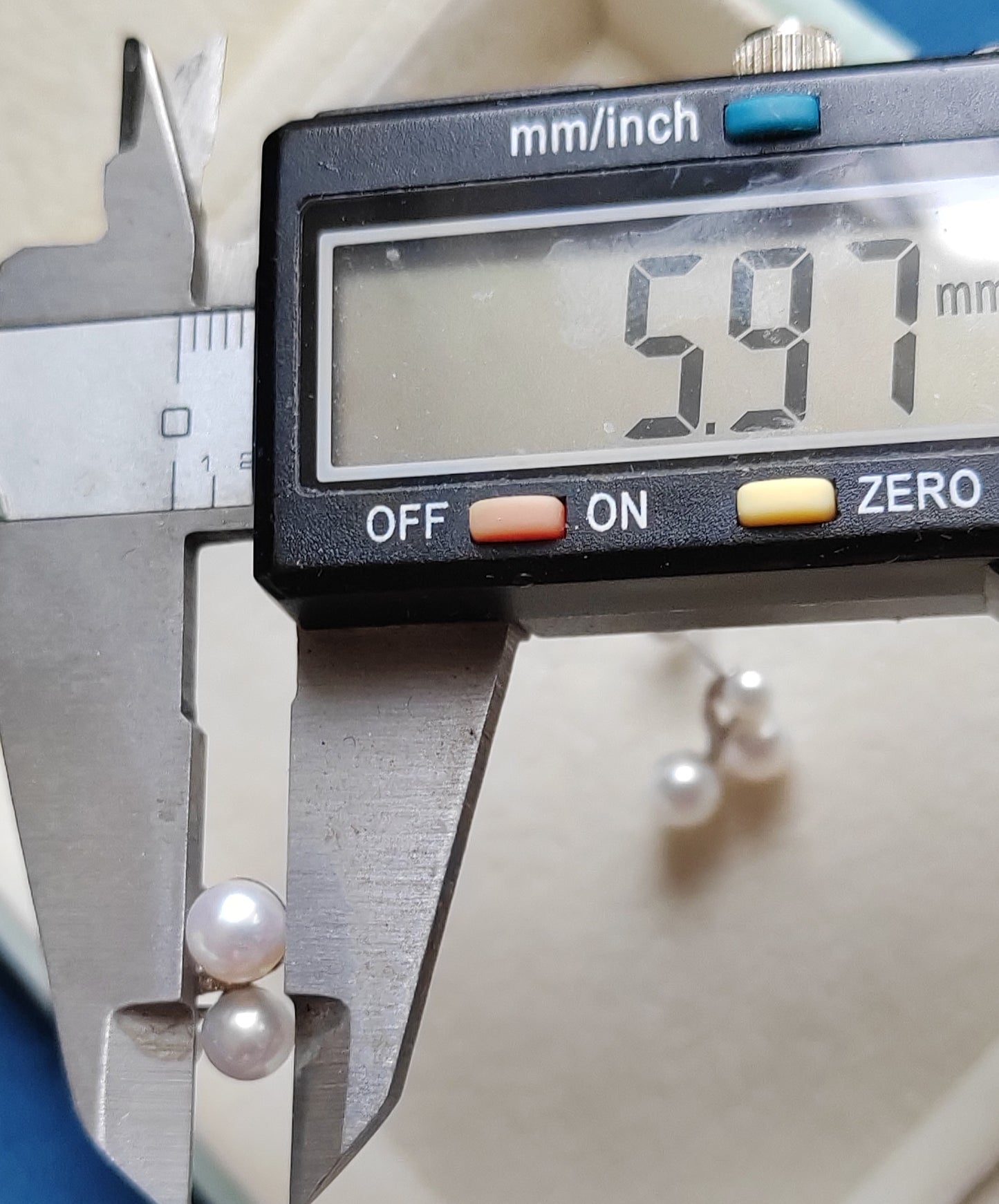 3.8-5.9mm Genuine freshwater pearls classic earrings sterling silver