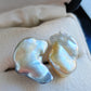 18k gold 'Wild' earrings genuine Australian south sea Keshi pearls 8.3ct