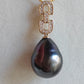 12.6x16mm Genuine tahitian Mangareva pearl 14ct gold pendant