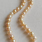 8-11.1mm Genuine golden south sea pearl necklace strand