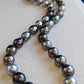9.3-12mm Genuine Tahitian south sea pearls Baroque necklace