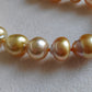 9-12.6mm Genuine golden south sea pearls designer necklace