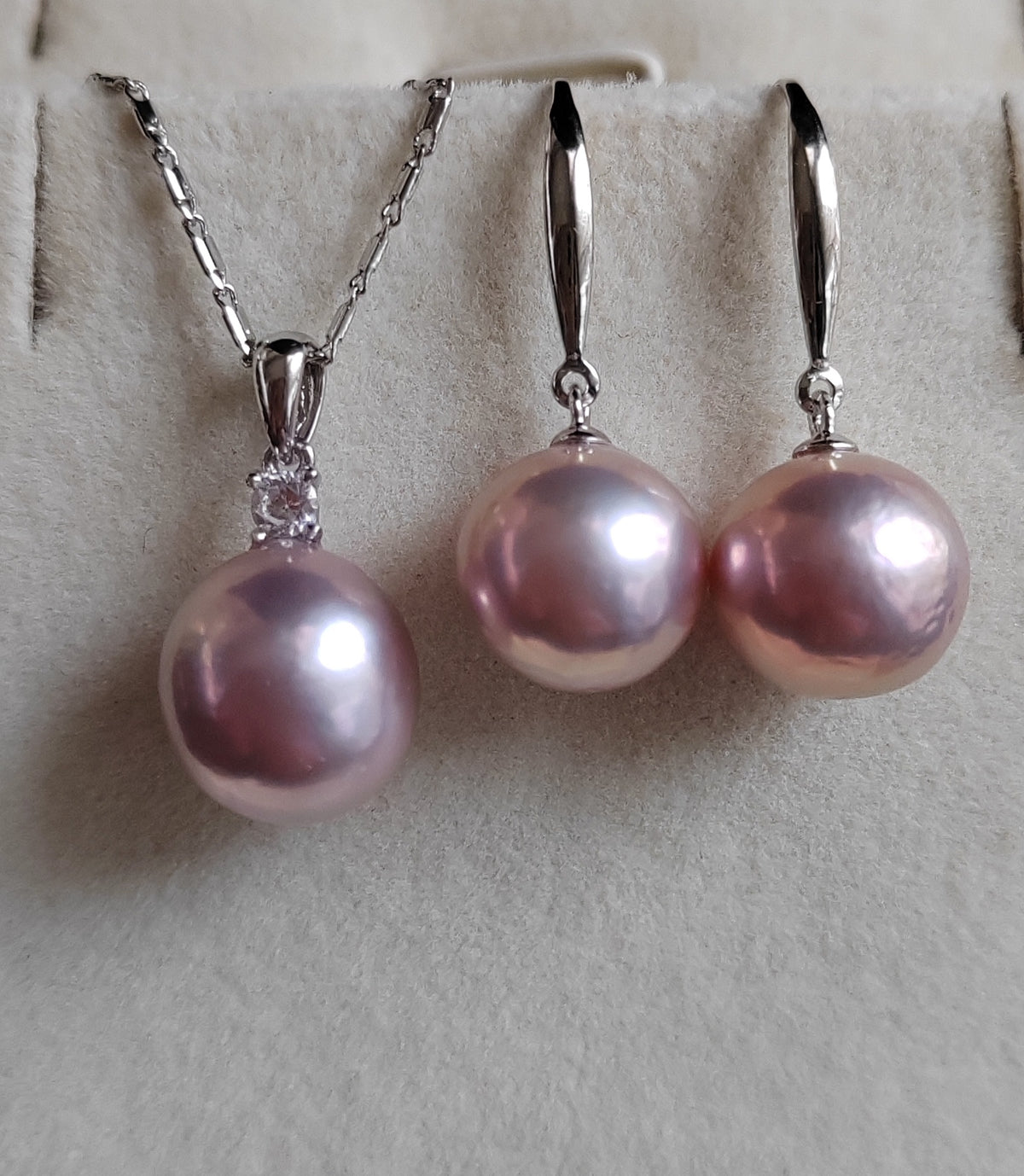 10.7-11mm Genuine freshwater pearl jewellry set