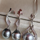 'Lily' Jewellry set Genuine tahitian sea pearl 9.4-9.9mm