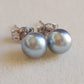 6-6.5mm Genuine silver Akoya pearls Essential earrings studs