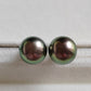'Vivid Peacock' 14k gold every day earrings studs genuine tahitian south sea pearls 10.2mm