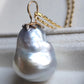 30.4ct Genuine Keshi south Sea pearl 14k gold pendant