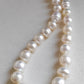 9.3-14.5mm Genuine south sea white pearls designer necklace