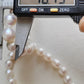 8.6-10.7mm Genuine south sea white pearls baroque necklace