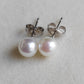 6-6.5mm Genuine Akoya Saltwater pearls every day earrings studs