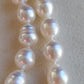 9-10.8mm Genuine Australian south sea white pearls 14k gold necklace