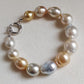 10.8-13.8mm  Genuine south sea pearls classic baroque bracelet