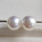 12.9mm Genuine Australian south sea white pearl classic earring studs