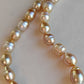 8.2-11.7mm Genuine golden south sea pearls classic baroque necklace