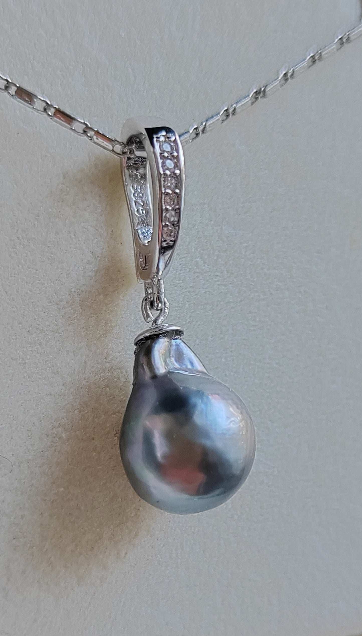 Classic Jewellry set Genuine tahitian sea pearls 10.2-10.4mm