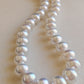 11-12.7mm Genuine south sea white pearl necklace 9K gold