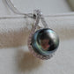 12.7mm Genuine tahitian south sea pearl elegant baroque necklace