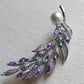 'Violetear' brooch genuine south sea white pearl 9.1mm