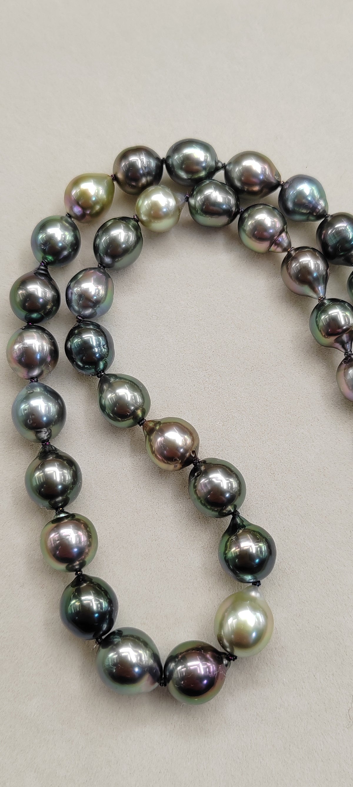 Rare release Rikitea Tahitian sea pearl necklace 9-10.8mm