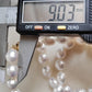 9-10.7mm Genuine south sea white pearl 14k gold necklace