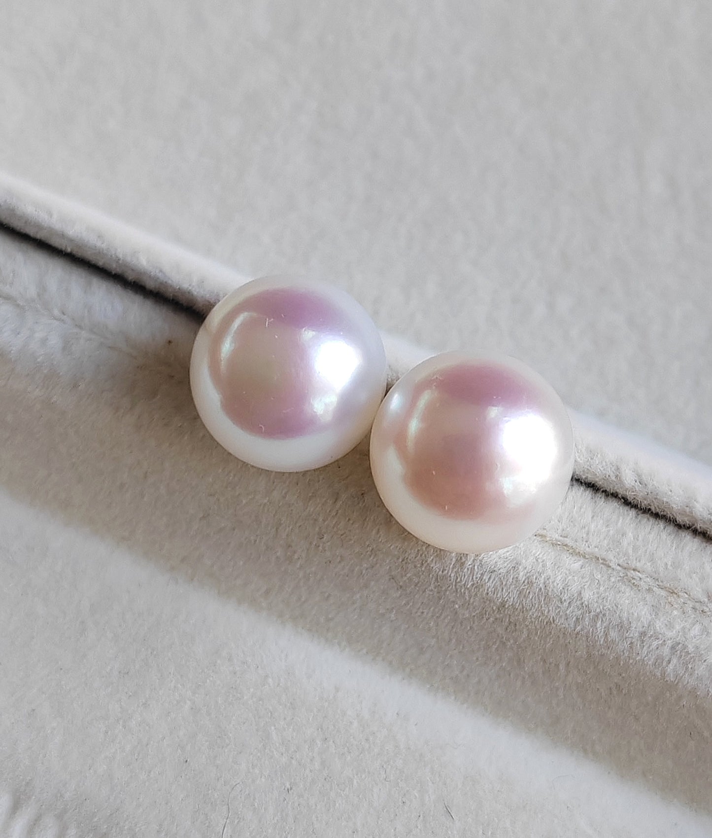 11-11.3mm Genuine freshwater pearl classic earrings studs