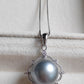 'Modern Rococo' necklace genuine tahitian south sea pearl 10.9mm