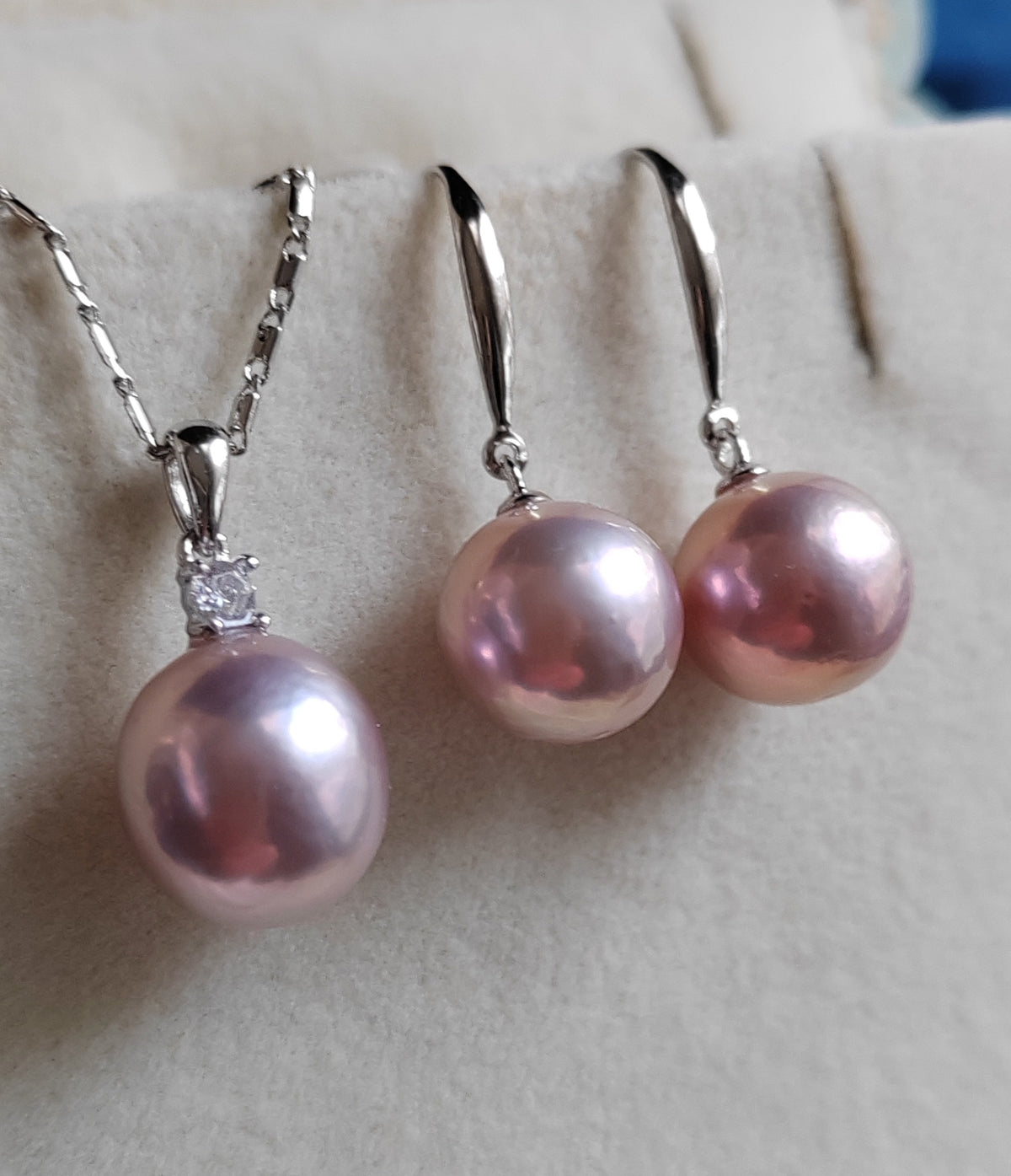 10.7-11mm Genuine freshwater pearl jewellry set
