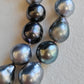 9.3-12mm Genuine Tahitian south sea pearls Baroque necklace