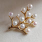 'Happy Tree' brooch genuine freshwater pearls