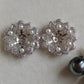 'Dahlia' Two-way earrings genuine tahitian south sea and akoya pearls
