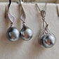 'Lily' Jewellry set Genuine tahitian sea pearl 9.4-9.9mm