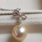 18k gold pendant genuine golden south sea pearl 10.8mm