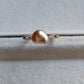 'A golden heart' 14k gold ring genuine golden south sea Keshi pearl 'Wild' 2.6ct