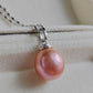 'Chocolate' pendant genuine freshwater pearl 11.7mm