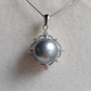 'Modern Rococo' necklace genuine tahitian south sea pearl 10.9mm