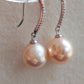 'Fairy Peach' Jewellery set Genuine freshwater pearls 11.8-12.2mm