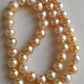 8-11.1mm Genuine golden south sea pearl necklace strand