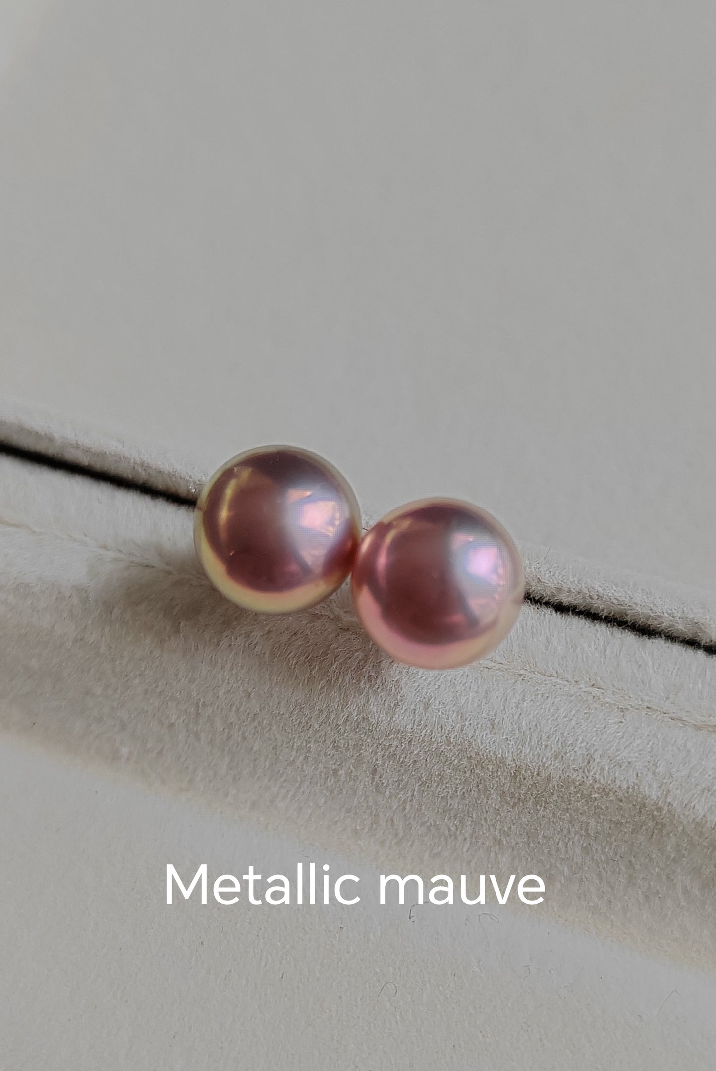 Sterling Silver pearl studs - Genuine freshwater button pearls