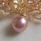 'Pleasure Blossom' brooch genuine freshwater pearl 11.8mm