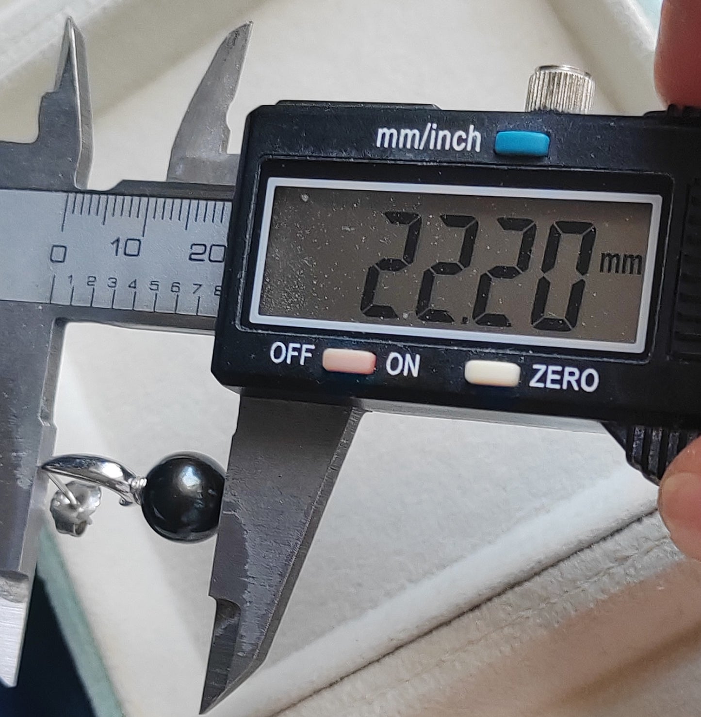 9.9mm Genuine tahitian south sea pearls round classic earrings sterling silver