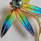 'Dragonfly' Genuine Tahitian sea pearl 9.3mm brooch