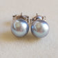 6-6.5mm Genuine silver Akoya pearls Essential earrings studs