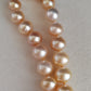 8-11.1mm Genuine golden south sea pearl necklace strand