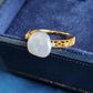 'Wild' Genuine Australian south sea Keshi pearl 18k gold Balletcore ring